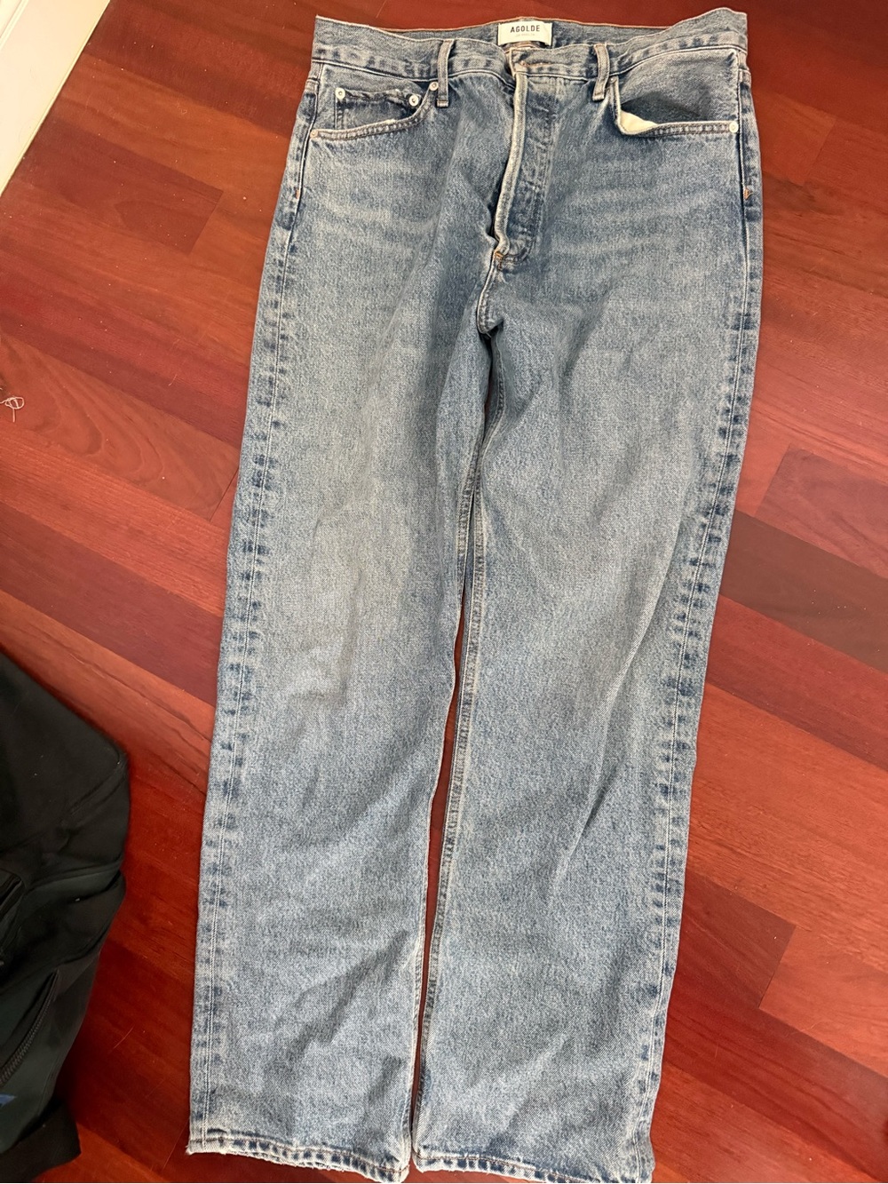 Agolde Women's Bootcut Jeans in Light Blue Wash